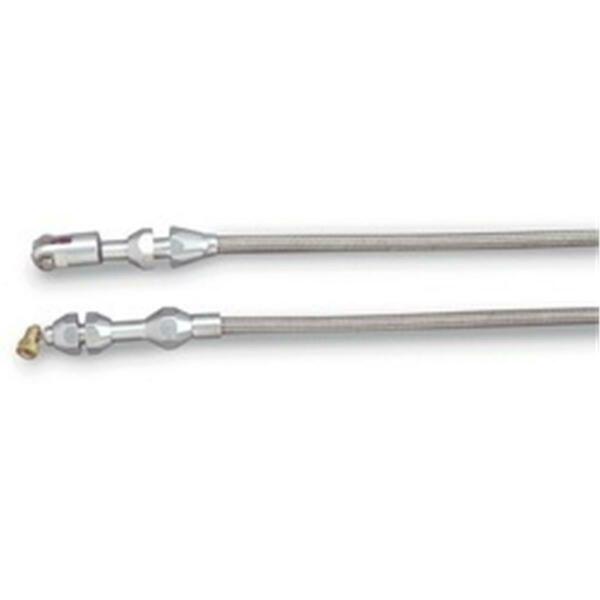 Lokar Hi-Tech Throttle Cable - Brushed Aluminum- 24 In. L30-TC1000TP